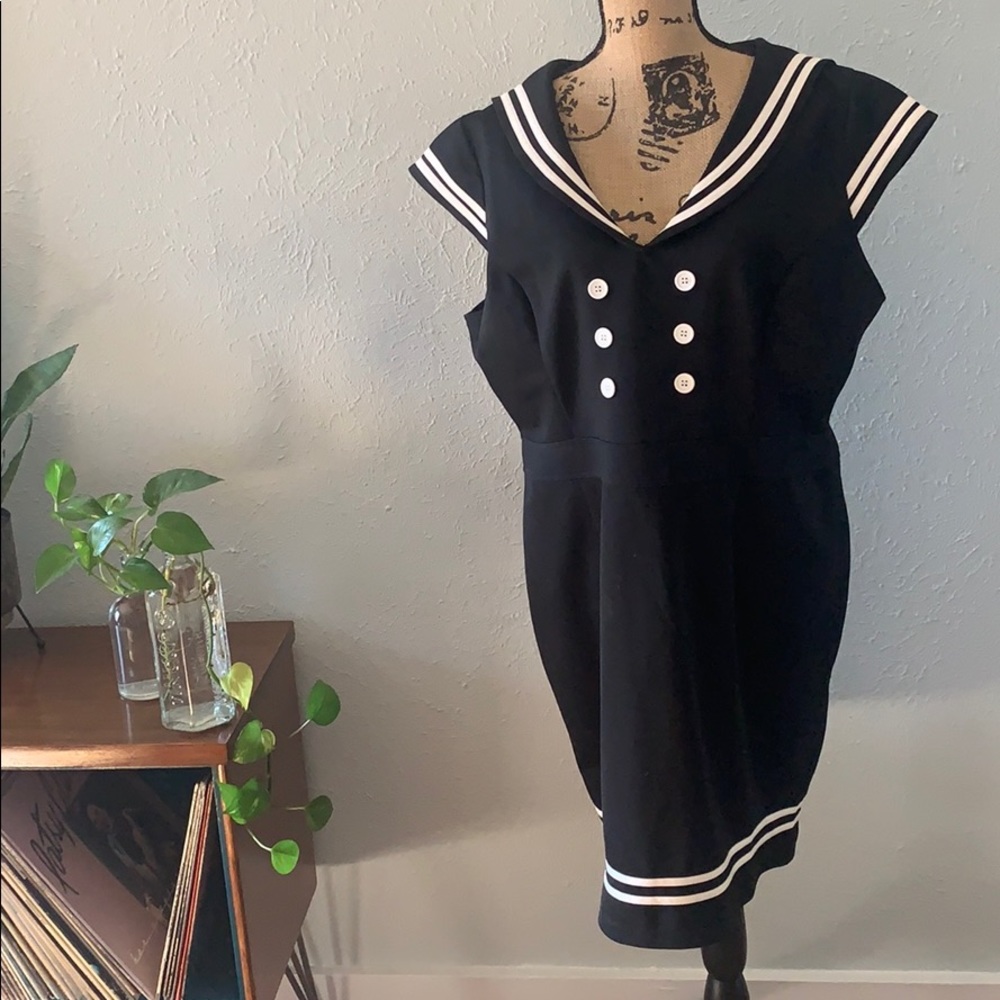 Hell Bunny Pinup Rockabilly Dress Plus Volup 3XL